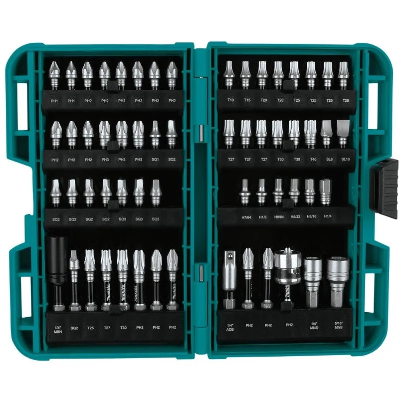 Makita Impact XPS E-01644 Impact Bit Set, 60-Piece, Steel