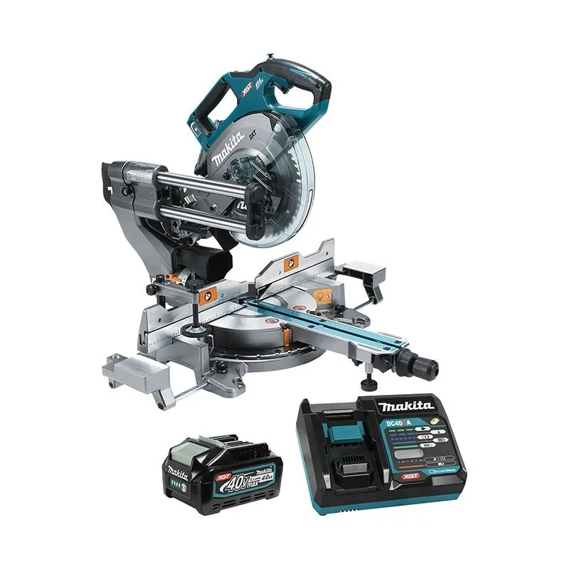 Makita LS002GM102 40V max XGT Brushless Cordless 8-1/2″ Dual Compound Sliding Mitre Saw w/ AWS (4.0Ah Kit)
