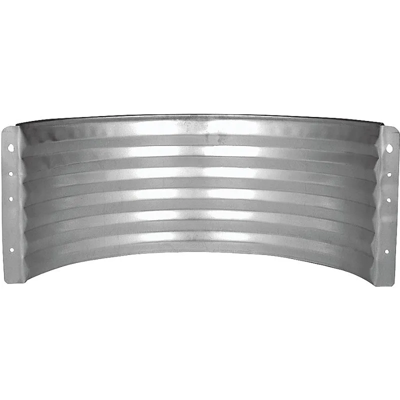 Marshall Stamping AWR18/682 Area Wall, 16 in L, 37 in W, 18 in H, Galvanized Steel