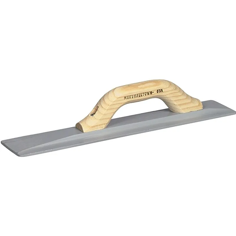 Marshalltown 146 Hand Float, 20 in L Blade, 3-1/8 in W Blade, Magnesium Blade, Beveled End Blade, Wood Handle