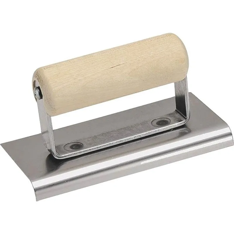 Marshalltown CE508S Hand Edger, 6 in L Blade, 4 in W Blade, Stainless Steel Blade, 1/2 in Lip, 3/8 in Lip Radius