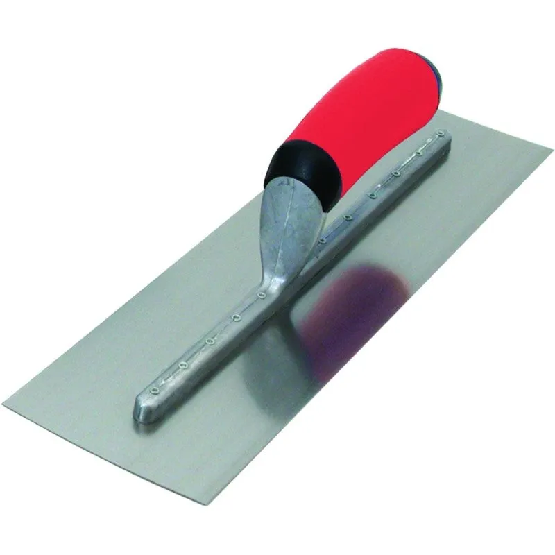 Marshalltown FT373R Finishing Trowel, 14 in L Blade, 4 in W Blade, Steel Blade, Comfort Grip, Curved Handle