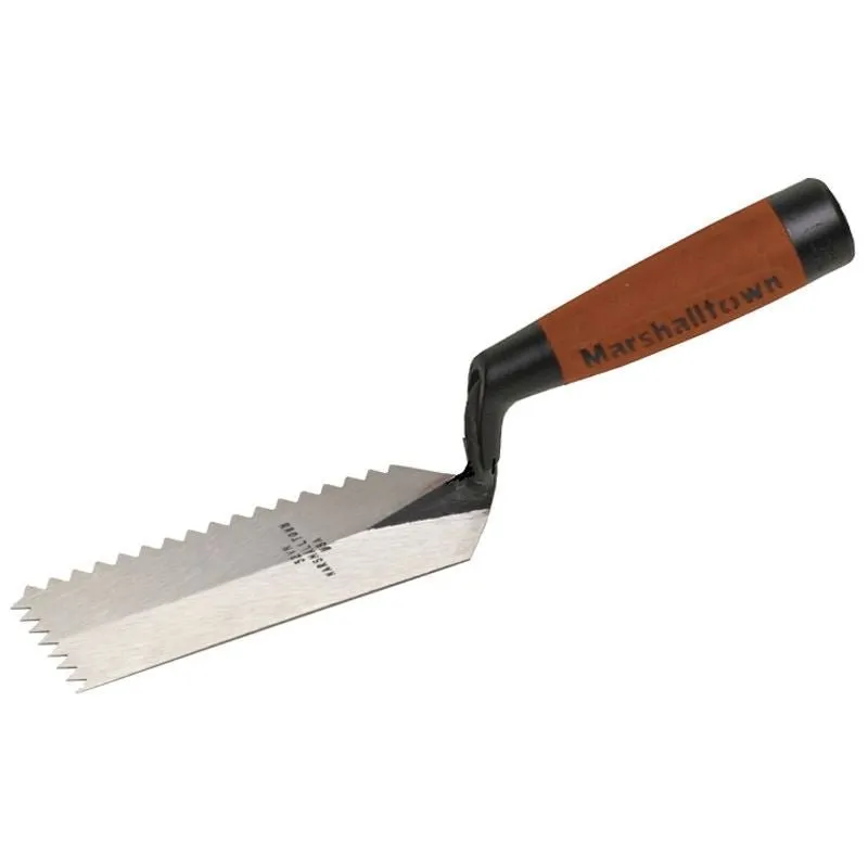 Marshaltown | 52VND 5 X 2 Notched Margin Trowel w/DuraSoft® Handle-1/4 X 3/16 ‘V’