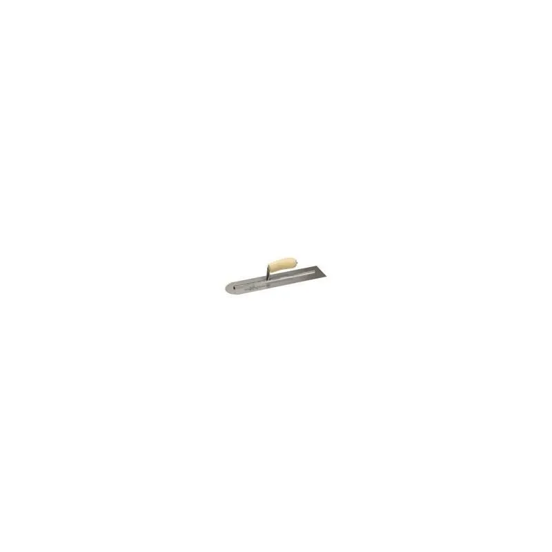 Marshaltown | MXS66RE 16 X 4″ Rounded End Finishing Trowel w/Curved Wood Handle