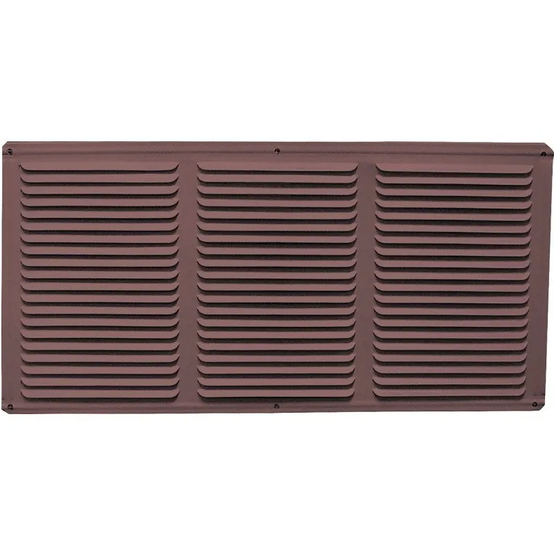 Master Flow EAC16X8BR Undereave Vent, 65 sq-ft Net Free Ventilating Area, Aluminum, Brown (Pack of 36)