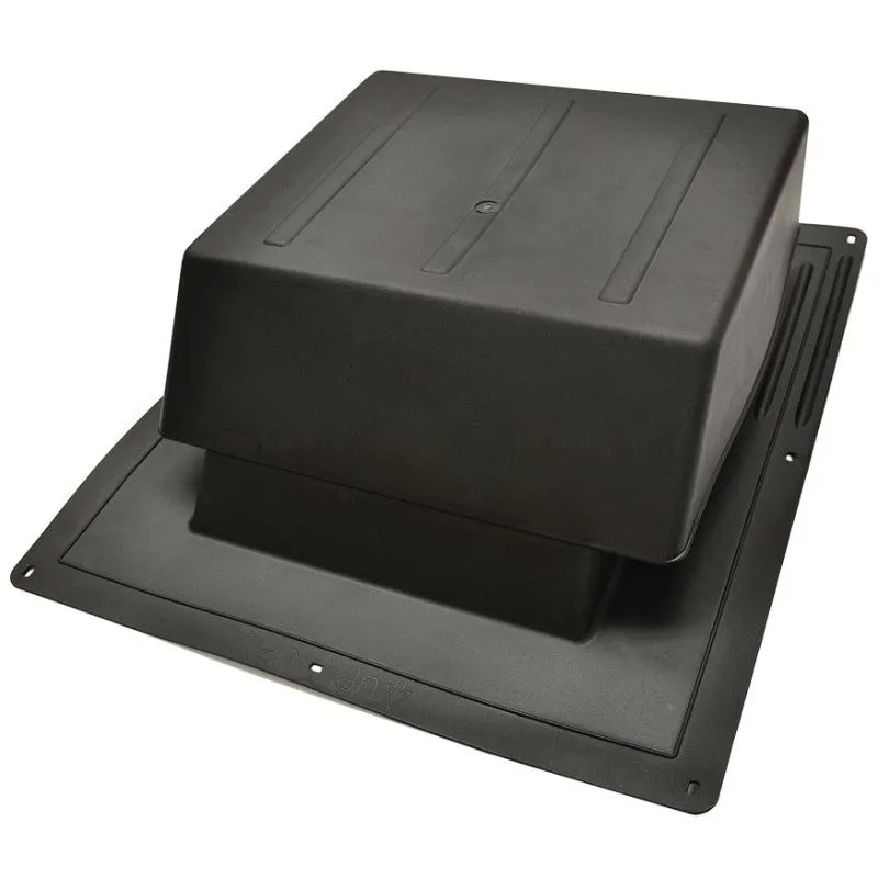 Master Flow IR65BL Roof Louver, 5.88 in L, 18 in W, Resin, Black (Pack of 6)