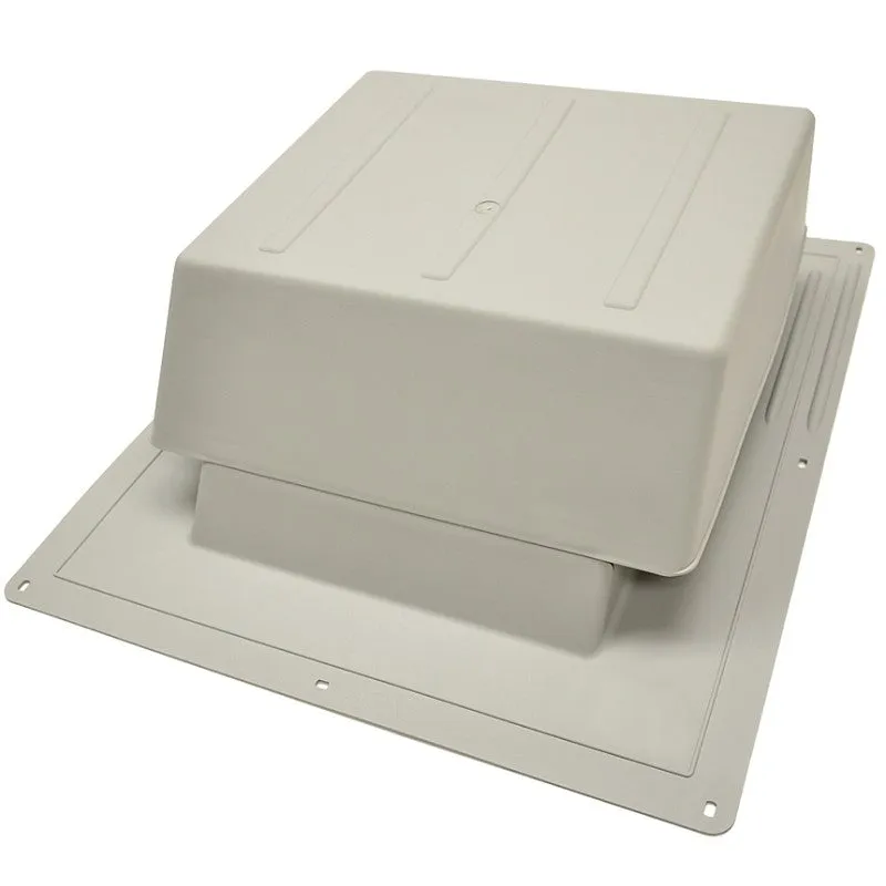 Master Flow IR65G Roof Louver, 5.88 in L, 18 in W, Resin, Gray (Pack of 6)