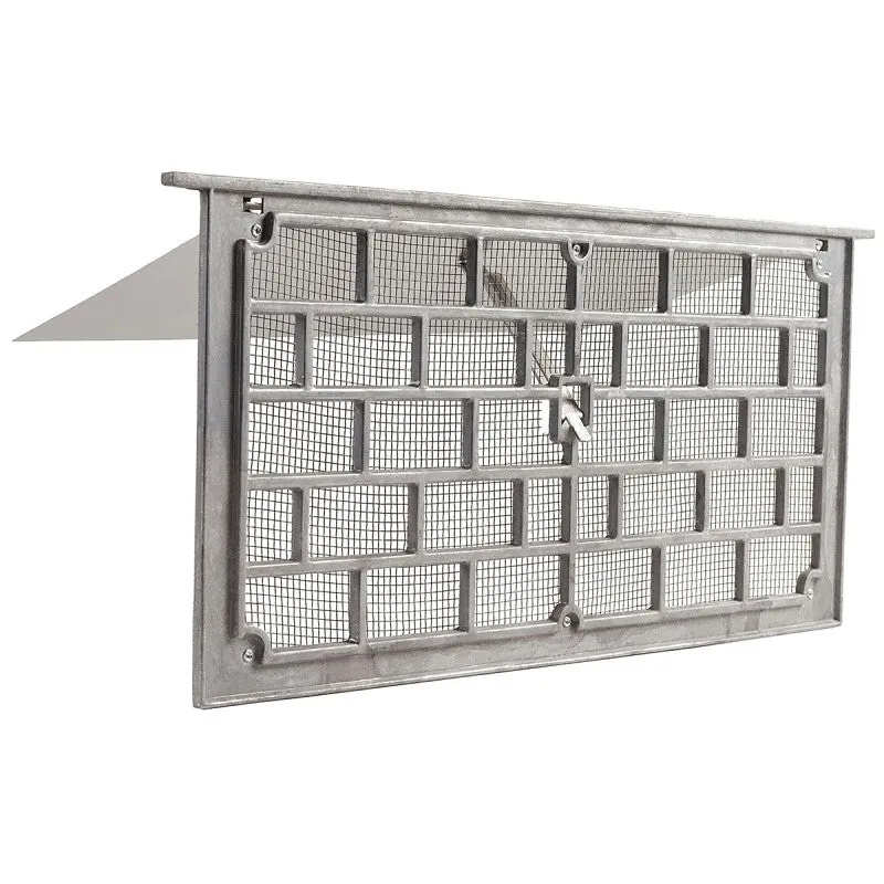Master Flow LW1 Foundation Vent, 50 sq-in Net Free Ventilating Area, Aluminum (Pack of 12)