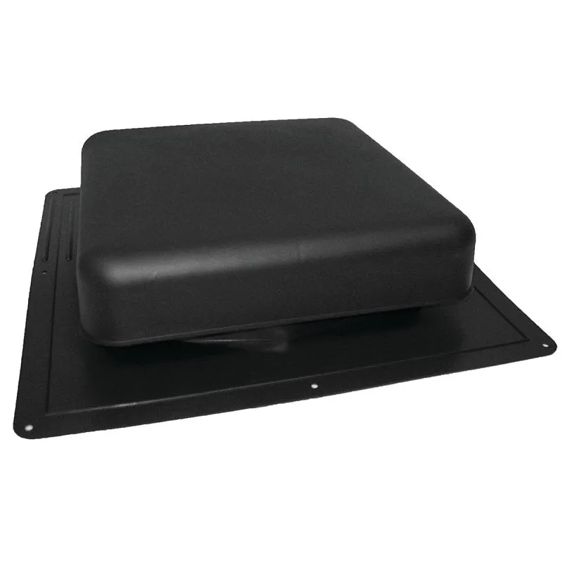 Master Flow RT65BL Roof Louver, 18-1/2 in L, 18 in W, Resin, Black (Pack of 10)