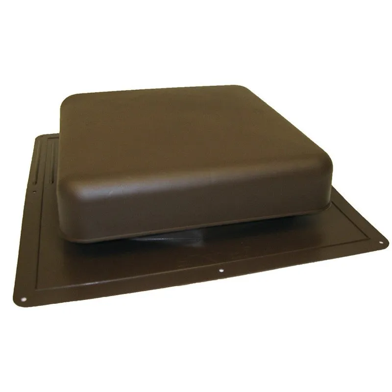 Master Flow RT65BR Roof Louver, 18-1/2 in L, 18 in W, Resin, Brown (Pack of 10)