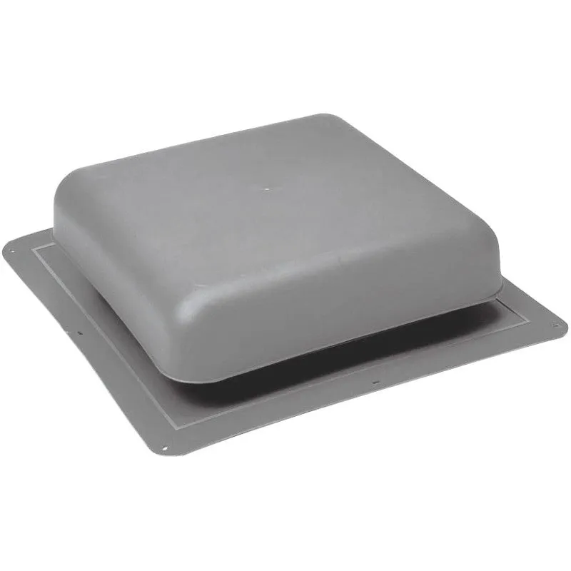 Master Flow RT65G Roof Louver, 18-1/2 in L, 18 in W, Resin, Gray (Pack of 10)