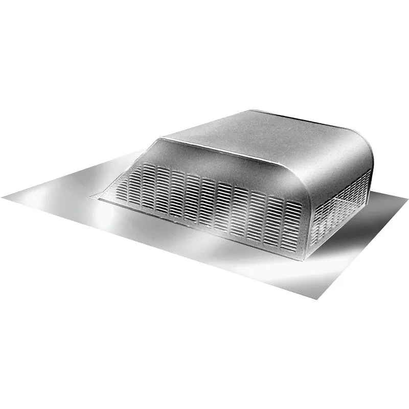 Master Flow SSB960A Roof Louver, 18 in L, 20-1/2 in W, Aluminum, Mill (Pack of 8)
