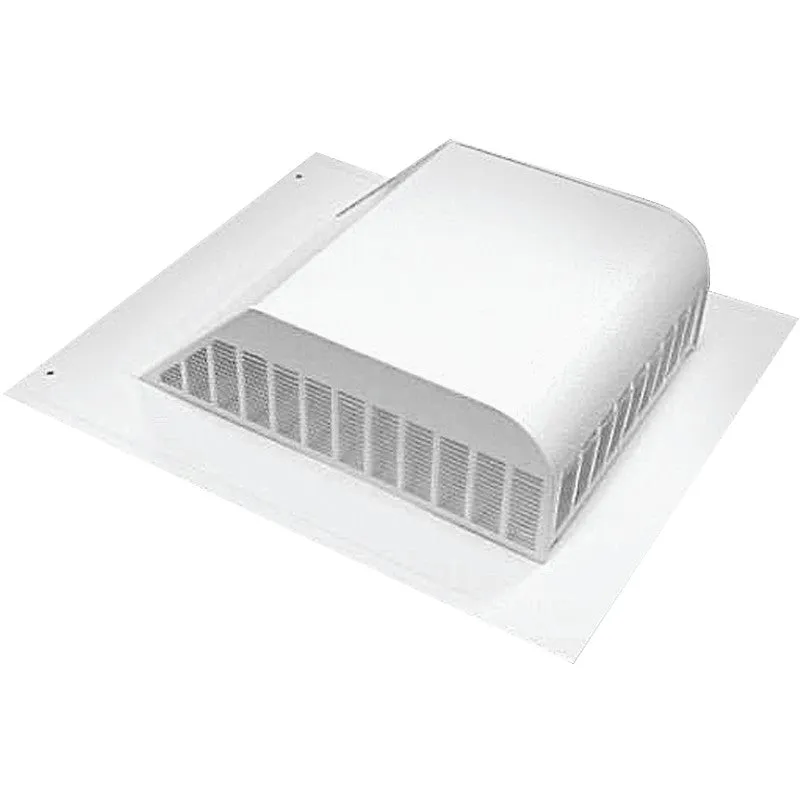 Master Flow SSB960AW Louver, 18 in L, 20-1/2 in W, Aluminum, White, Roof Installation (Pack of 6)