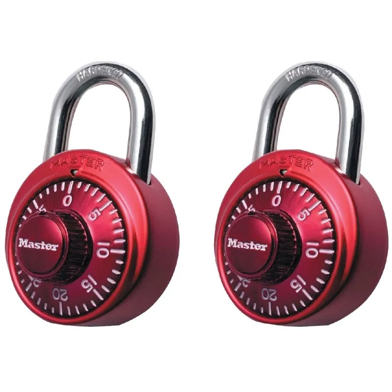 Master Lock 1530T Padlock, 1-7/8 in W Body, 9/32 in Dia Shackle, 3/4 in H Shackle, Steel Shackle, Metal Body