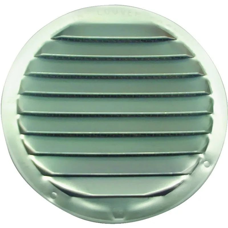 Maurice Franklin RL-100 4 Mini Louver with Insect Screen, 4-5/8 in W, Round, Aluminum, Mill
