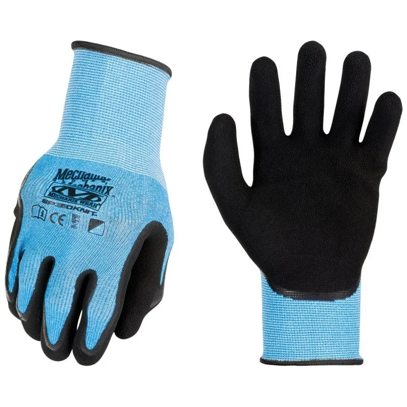 Mechanix Wear CoolMax SpeedKnit Series S1CB-03-500 Work Gloves, Men’s, M, S, Latex Coating, Blue