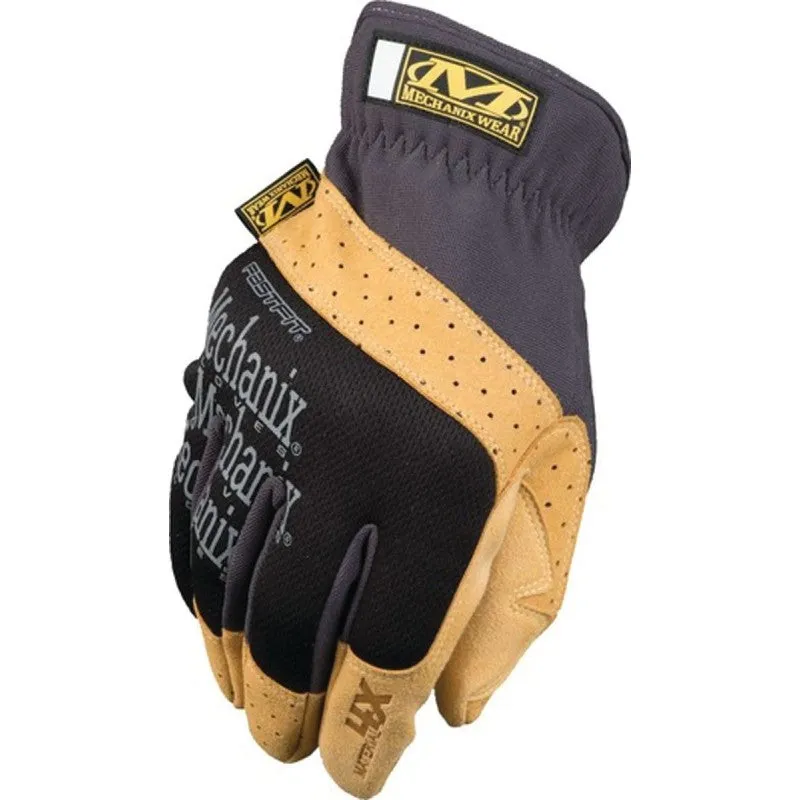 Mechanix Wear FastFit Series MF4X-75-010 Work Gloves, L, 10 in L, Reinforced Thumb, Elastic Cuff, Synthetic Leather