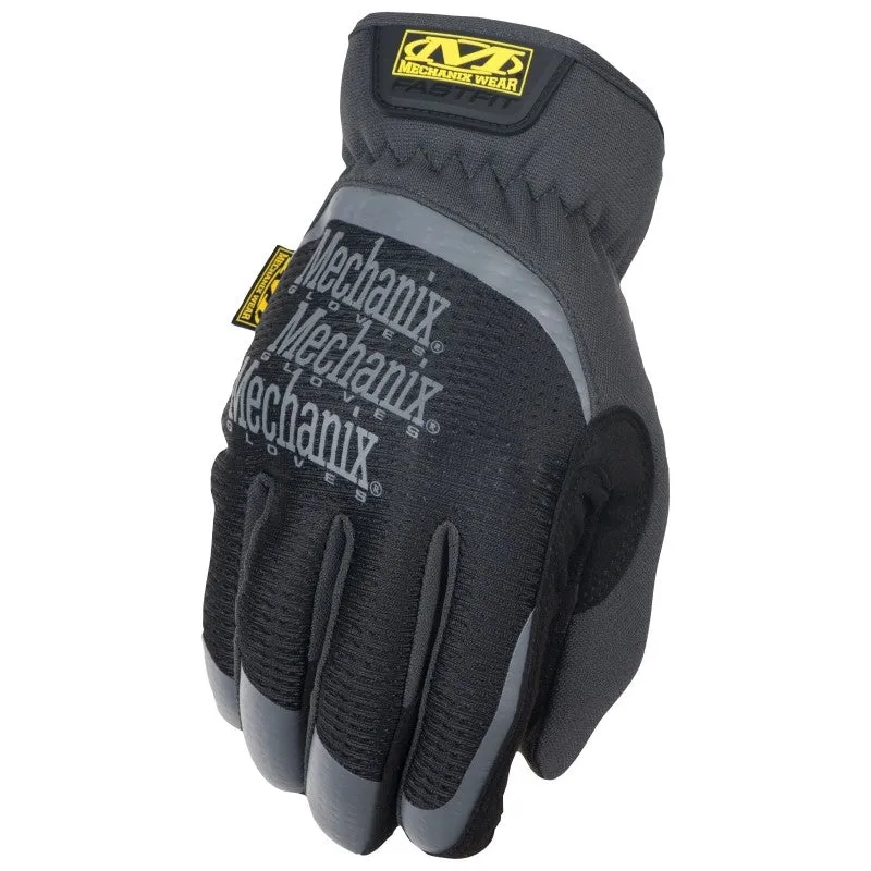 Mechanix Wear FastFit Series MFF-05-010 Work Gloves, Men’s, L, 10 in L, Reinforced Thumb, Elastic Cuff, Black