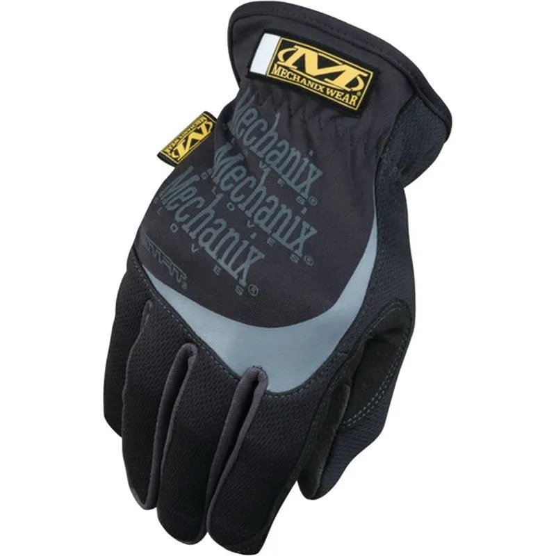Mechanix Wear FastFit Series MFF-05-011 Work Gloves, Men’s, XL, 11 in L, Reinforced Thumb, Elastic Cuff, Black