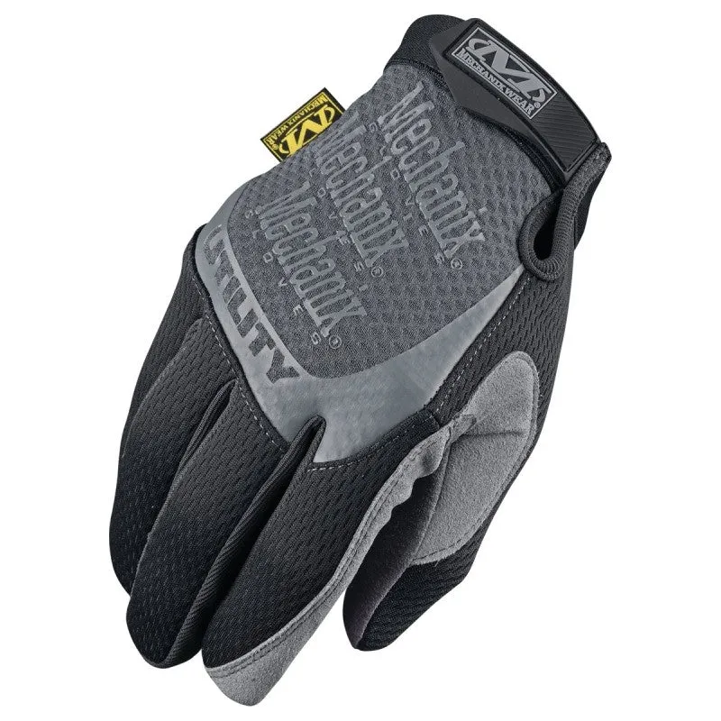 Mechanix Wear H15-05-009 Work Gloves, Men’s, M, 9 in L, Reinforced Thumb, Hook-and-Loop Cuff, Synthetic Leather, Black