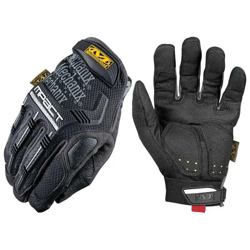 Mechanix Wear M-Pact Series MPT-58-012 Work Gloves, Men’s, 2XL, 12 in L, Reinforced Thumb, Hook-and-Loop Cuff