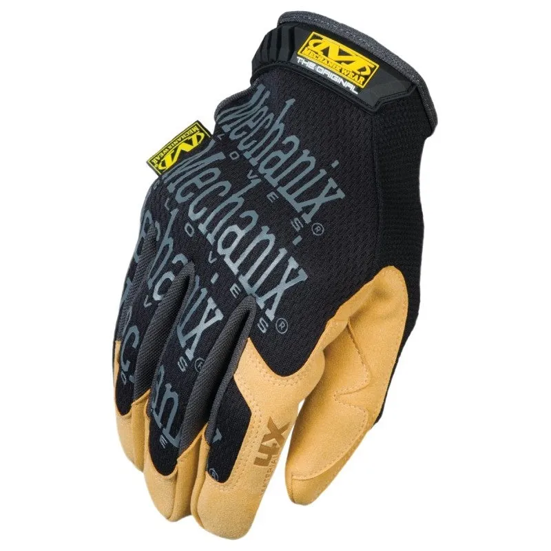 Mechanix Wear MG4X-75-012 Work Gloves, Men’s, 2XL, 12 in L, Straight Thumb, Hook and Loop Cuff, Synthetic Leather