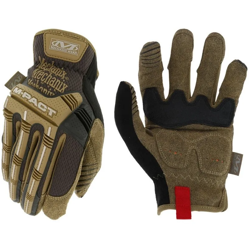 Mechanix Wear MPC-07-009 Impact Gloves, Men’s, M, Slip-On Cuff, Spandex Back, Brown