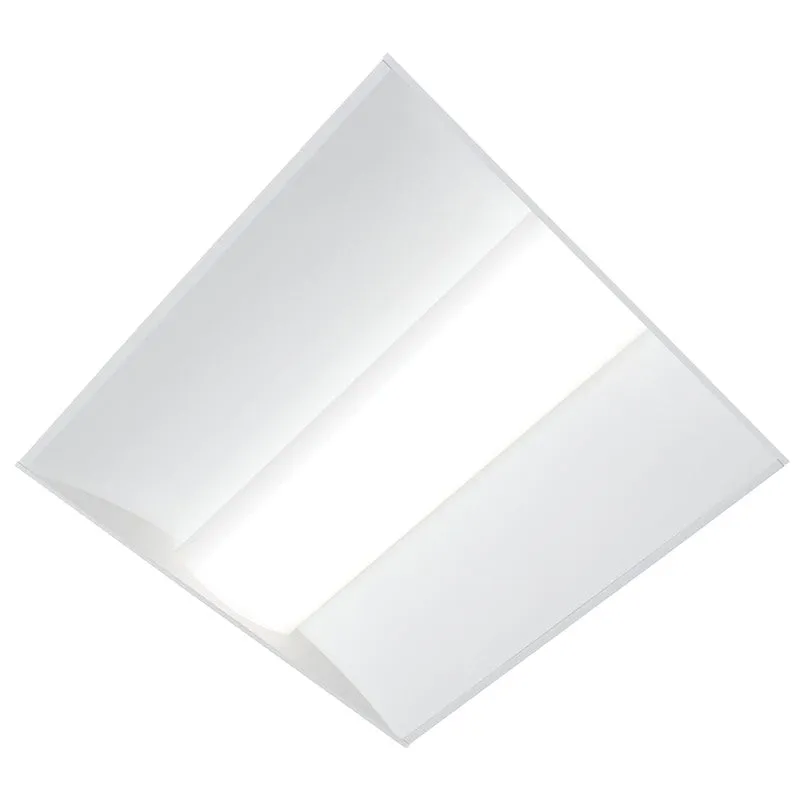 Metalux 24LCRL4040C Ribbed Lens Troffer, 0.125 A, 120 to 277 V, 34.7 W, LED Lamp, 4208 Lumens