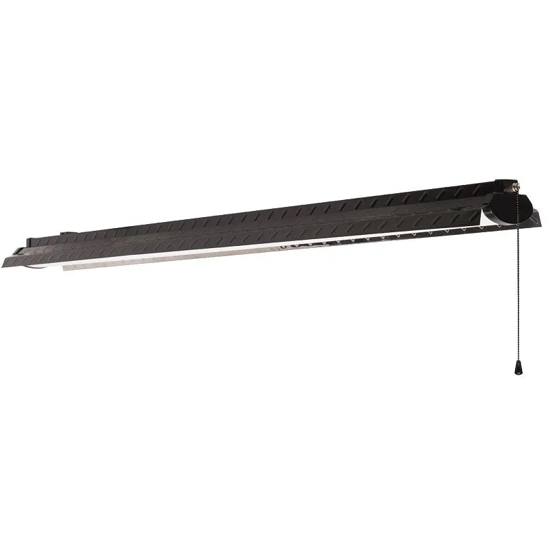 Metalux 4SHP4040PB Shop Light, 120 V, 40 W, LED Lamp, 4153 Lumens Lumens, 4000 K Color Temp, Black, Suspended Mounting