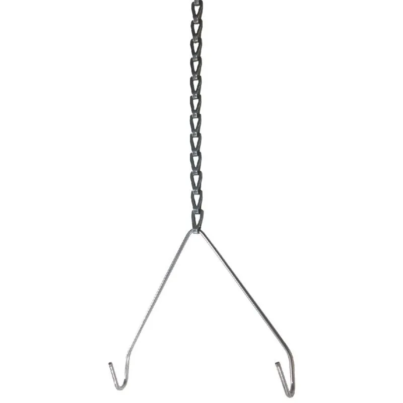Metalux HBAYC-8-U V-Hangers Chain and S-Hook, Hook Style, Metal, For: Metalux HBL High Bay Fixtures