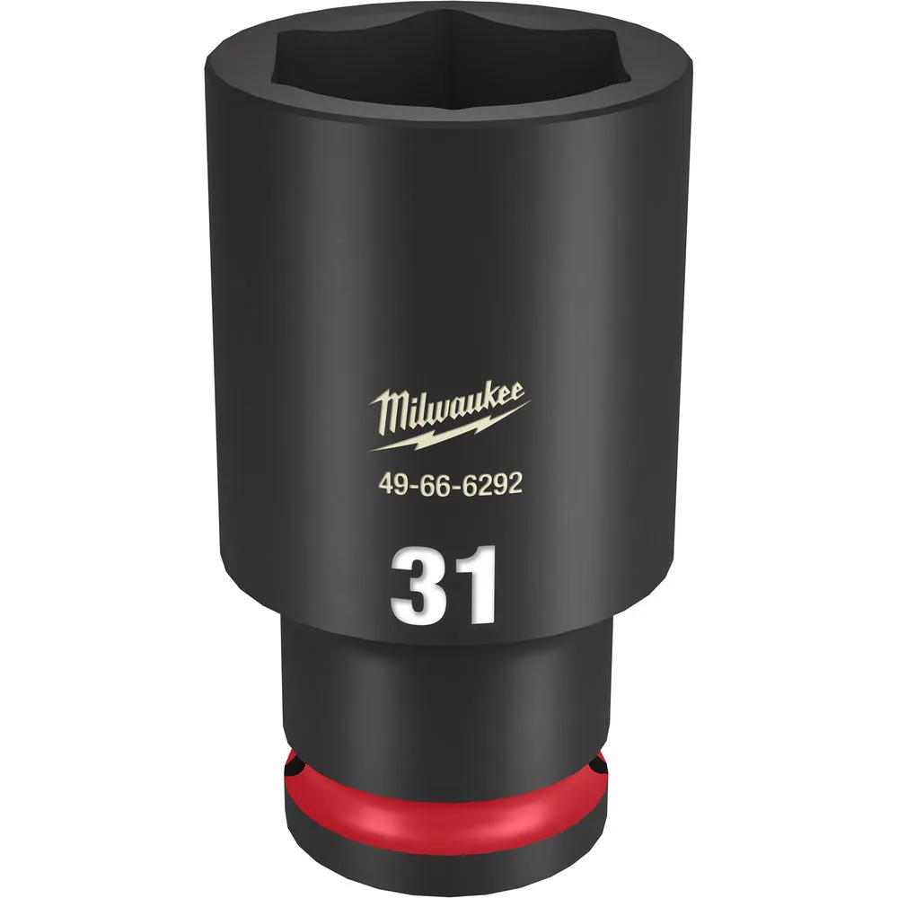 Milwaukee 1/2″ Drive 31MM Deep 6 Point Socket SHOCKWAVE Impact Duty™ 49-66-6292