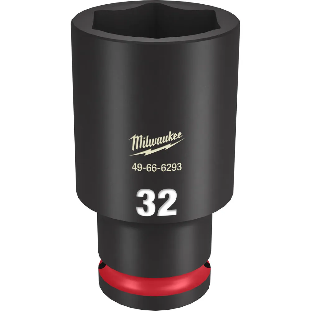 Milwaukee 1/2″ Drive 32MM Deep 6 Point Socket SHOCKWAVE Impact Duty™ 49-66-6293