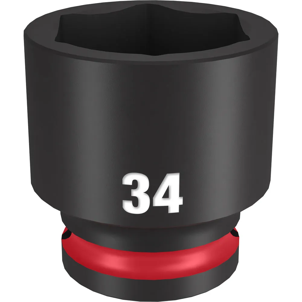 Milwaukee 1/2″ Drive 34MM 6 Point Socket SHOCKWAVE Impact Duty™ 49-66-6266