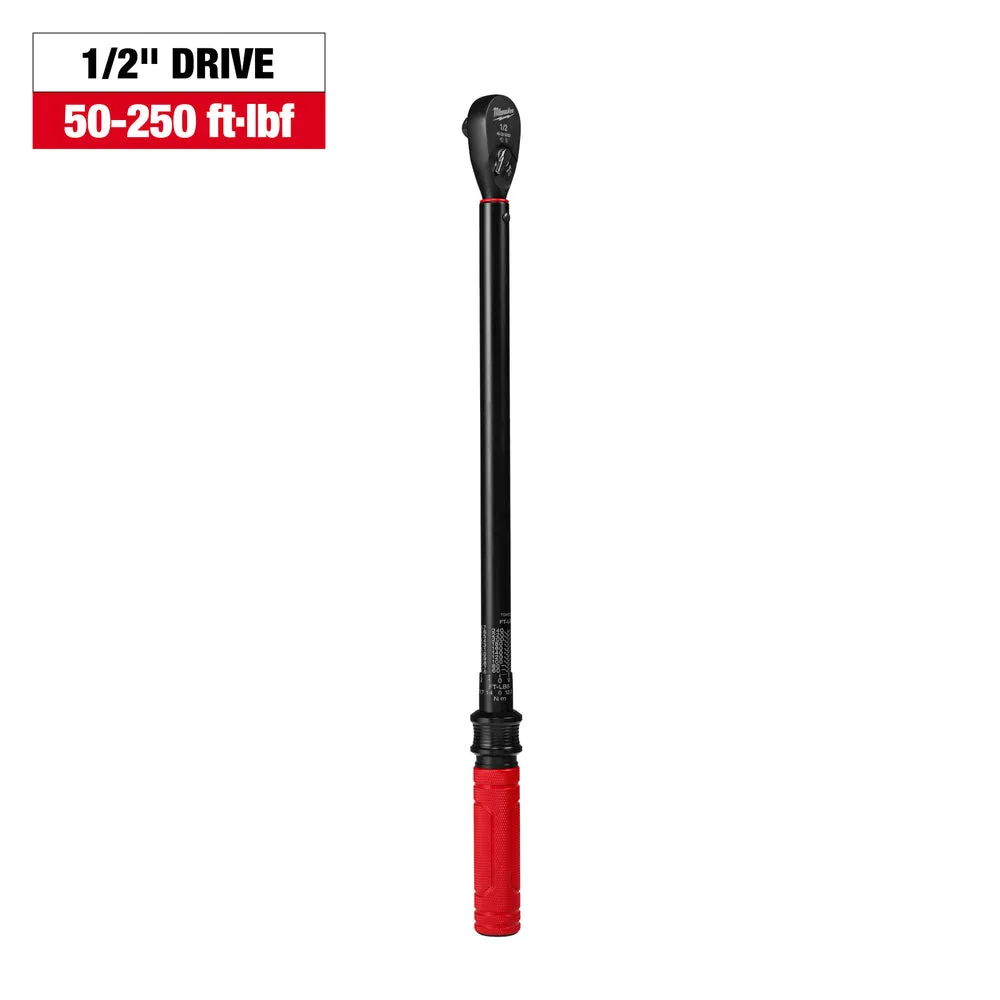 Milwaukee 1/2″ Drive Click Torque Wrench (50-250 ft·lbf) 48-22-9203