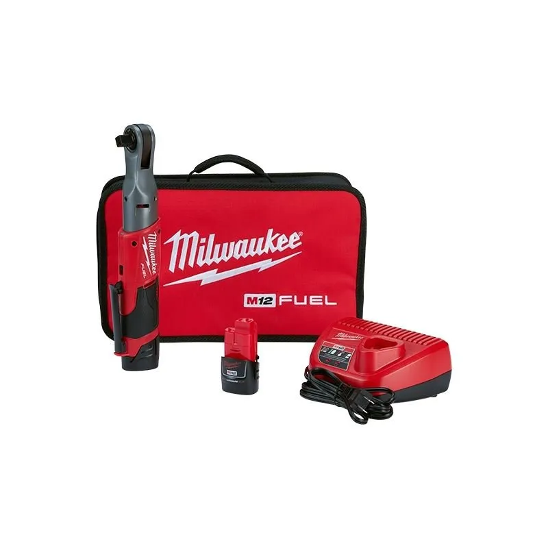 Milwaukee 2558-22 M12 FUEL 1/2″ Ratchet 2 Battery Kit