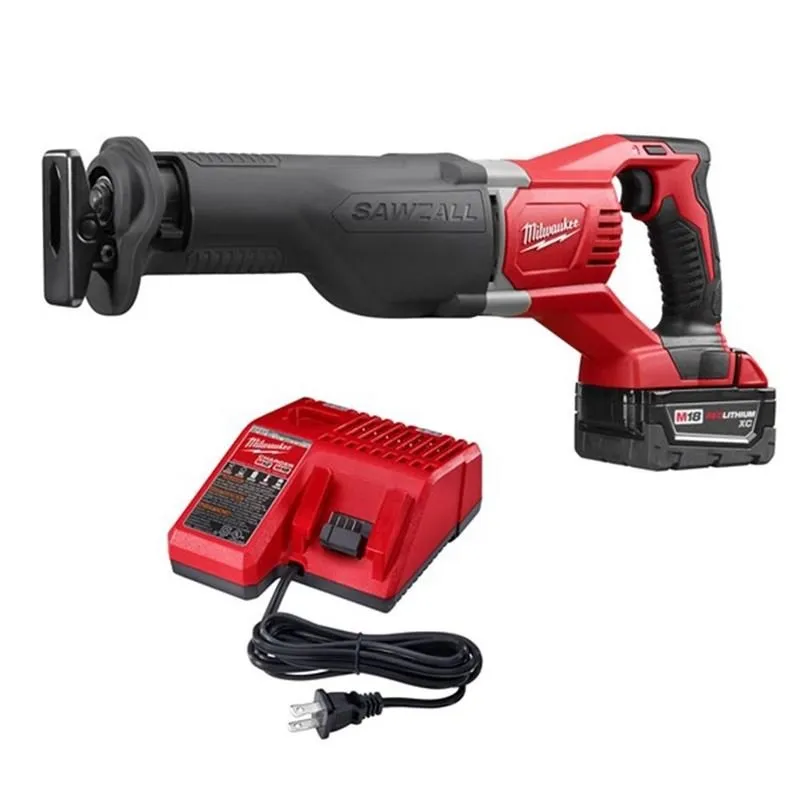 Milwaukee 2621-21P M18 SAWZALL Reciprocating Saw Kit w/5 AMP battery
