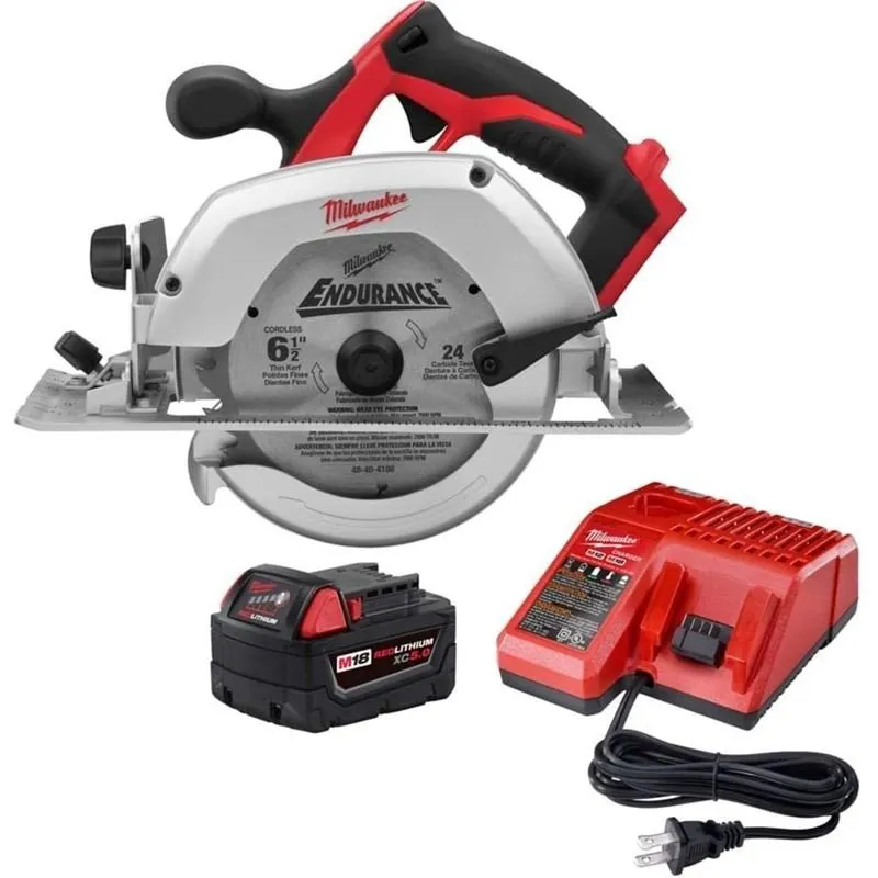 Milwaukee 2630-21P M18 6-1/2 in Circular Saw w/ XC 5.0Ah Battery Charger