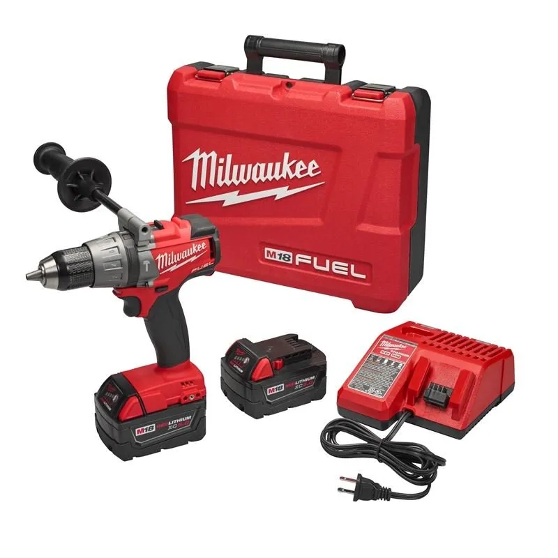 Milwaukee 2704-22 M18 FUELâ„¢ 1/2″ Hammer Drill/Driver Kit