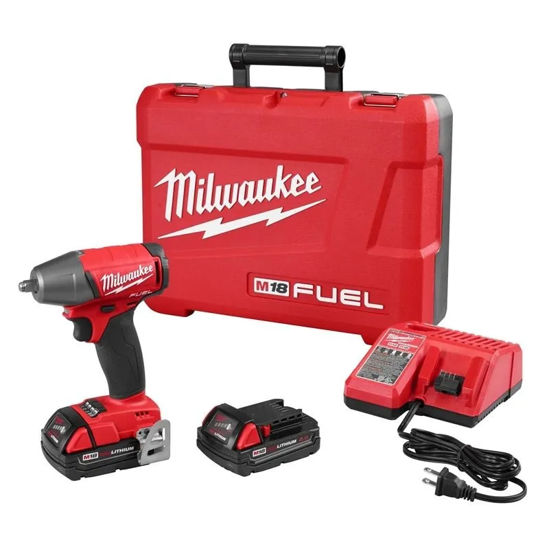 Milwaukee 2754-22CT 3/8″ Compact Impact Wrench w/ Friction Ring Kit – CP Batteries