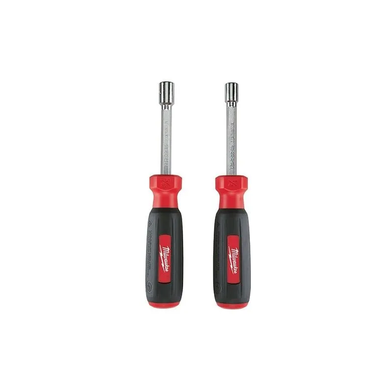 milwaukee 2pc sae hollow shaft nut driver set