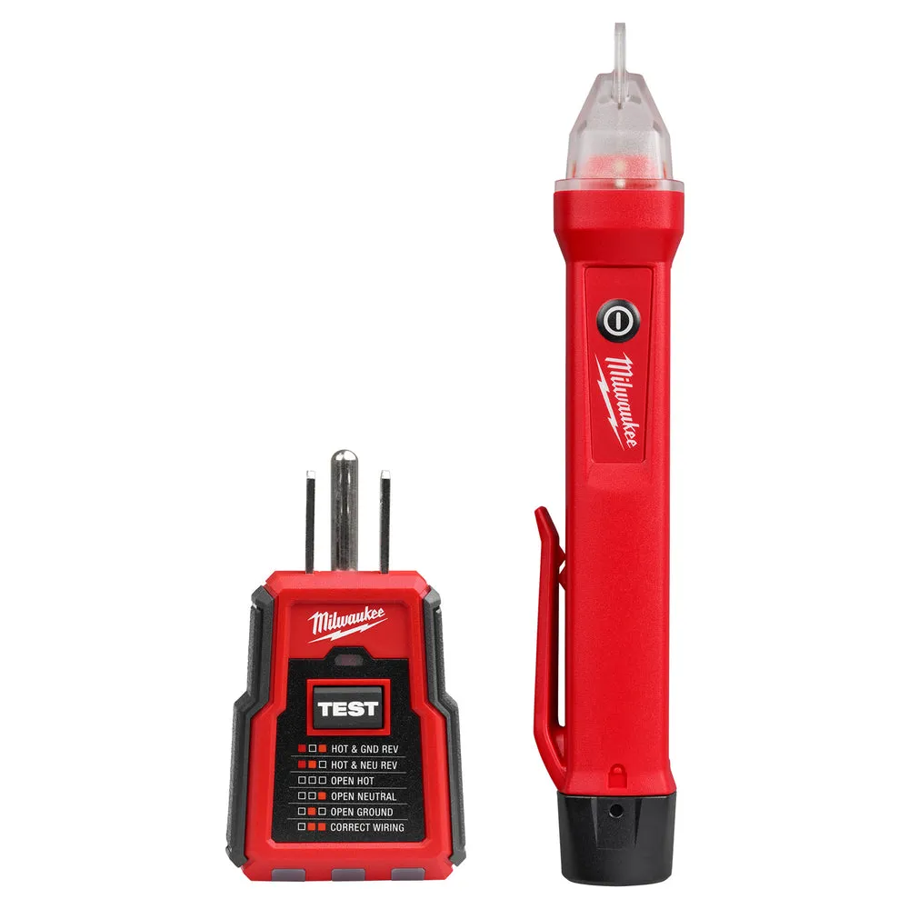milwaukee 3210 20 gfci receptacle tester and voltage detector