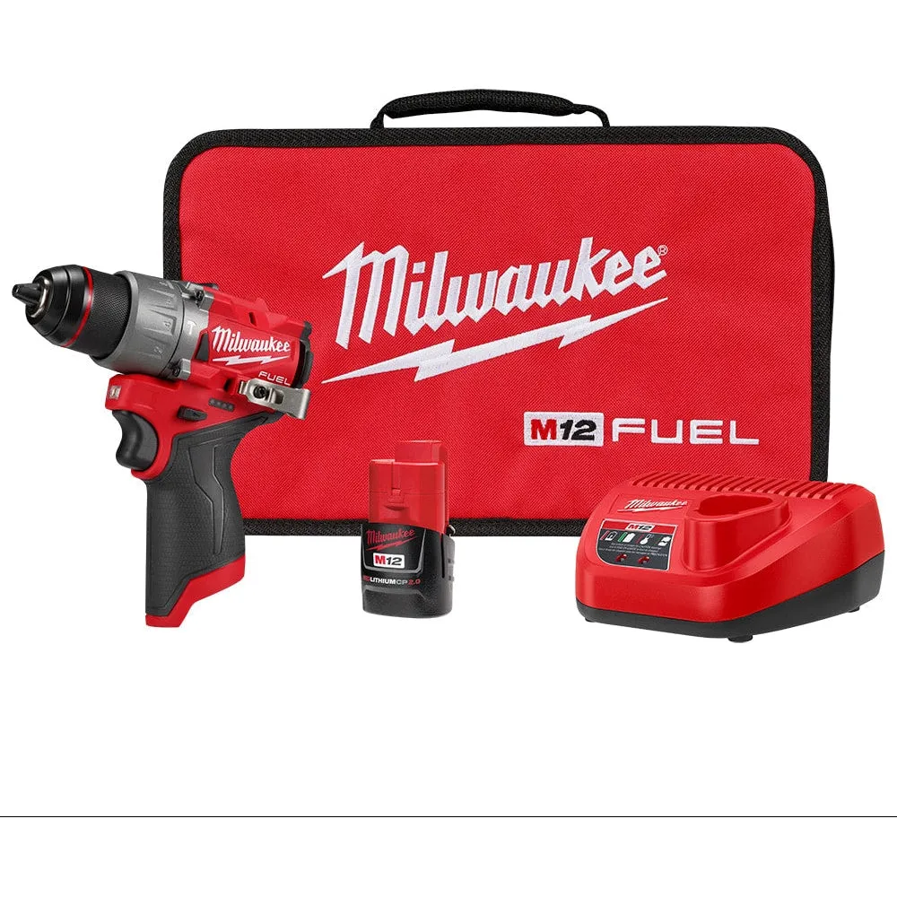Milwaukee 3404-21 M12 FUEL™ 1/2 in. Hammer Drill Driver Kit