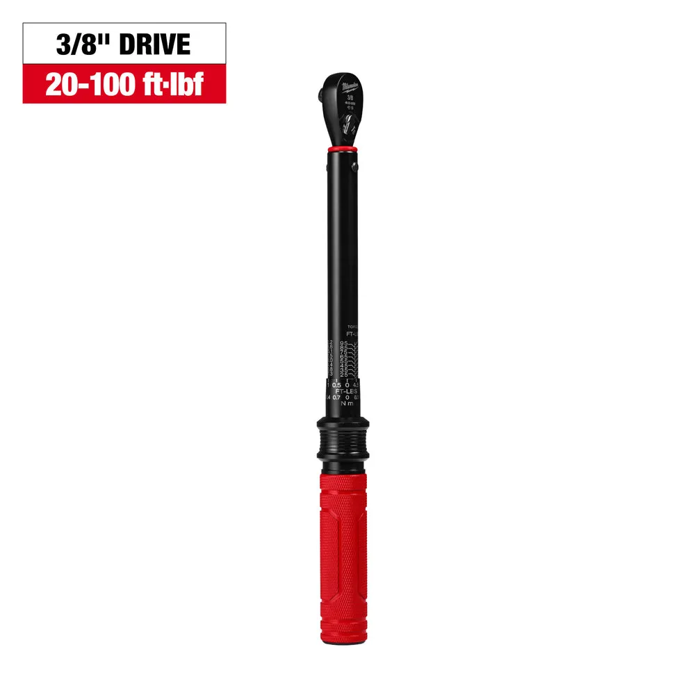 Milwaukee 3/8” Drive Click Torque Wrench (20-100 ft·lbf) 48-22-9202
