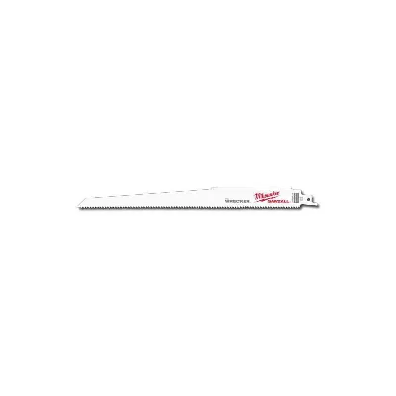 Milwaukee 48-00-5711 12″” 8 TPI The Wrecker SAWZALL Blade (5 Pk)