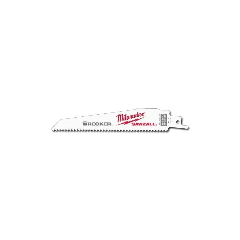 Milwaukee 48-00-8701 6″” 8 TPI The Wrecker SAWZALL Blade (25 Pk)