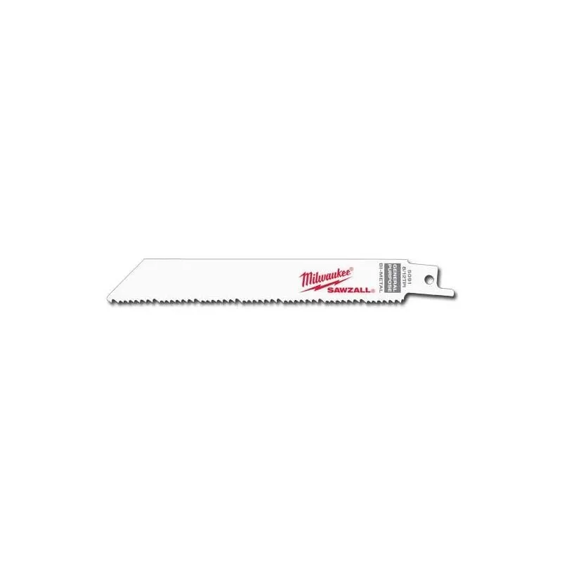 Milwaukee 48-01-6091 6″ 8/12 TPI SAWZALL Blades (50 Pk)