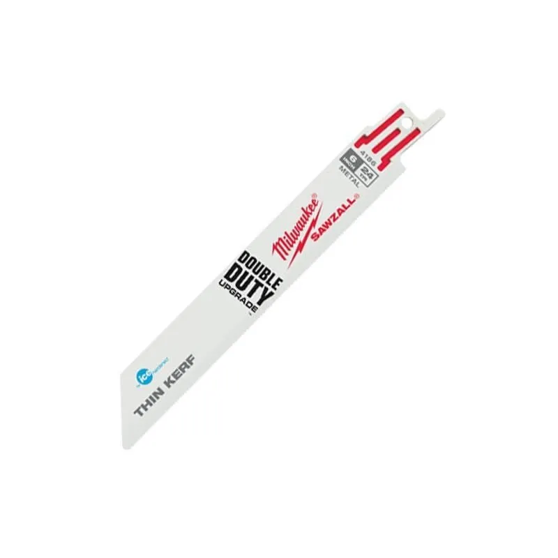 Milwaukee 48-01-8186 6″” 24 TPI Thin Ker Ice Hardened SAWZALL Blades (50 Pk)
