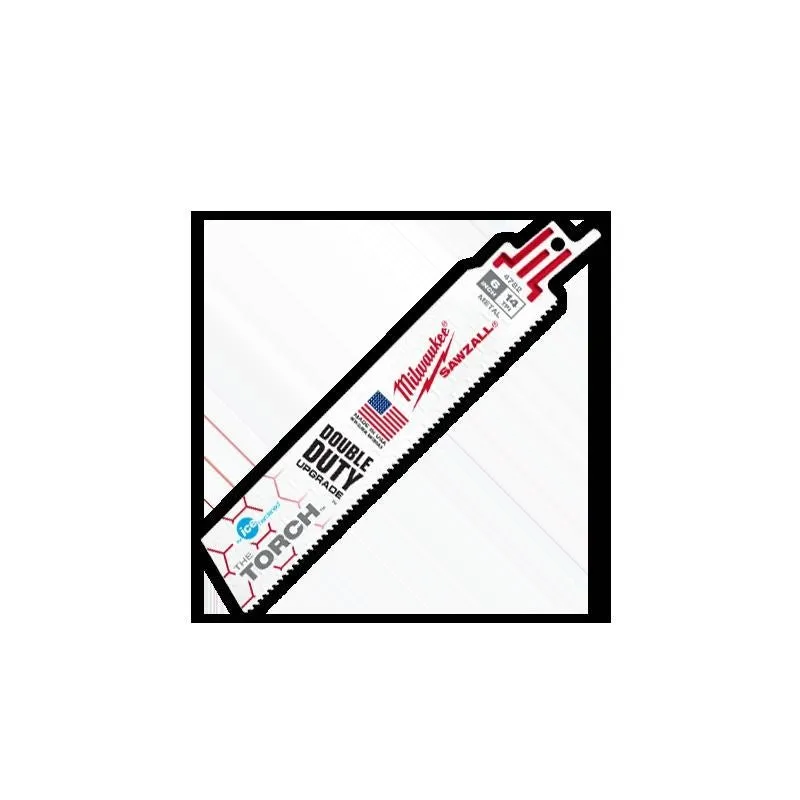 Milwaukee 48-01-9782 6″ 14 TPI The Torch Ice Hardened SAWZALL Blades (Bulk – 100 Pk)
