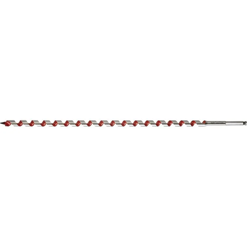 Milwaukee 48-13-5540 Ship Auger Bit, 1/2 in Dia, 18 in OAL, Wide Flute, 5/16 in Dia Shank, Hex Shank