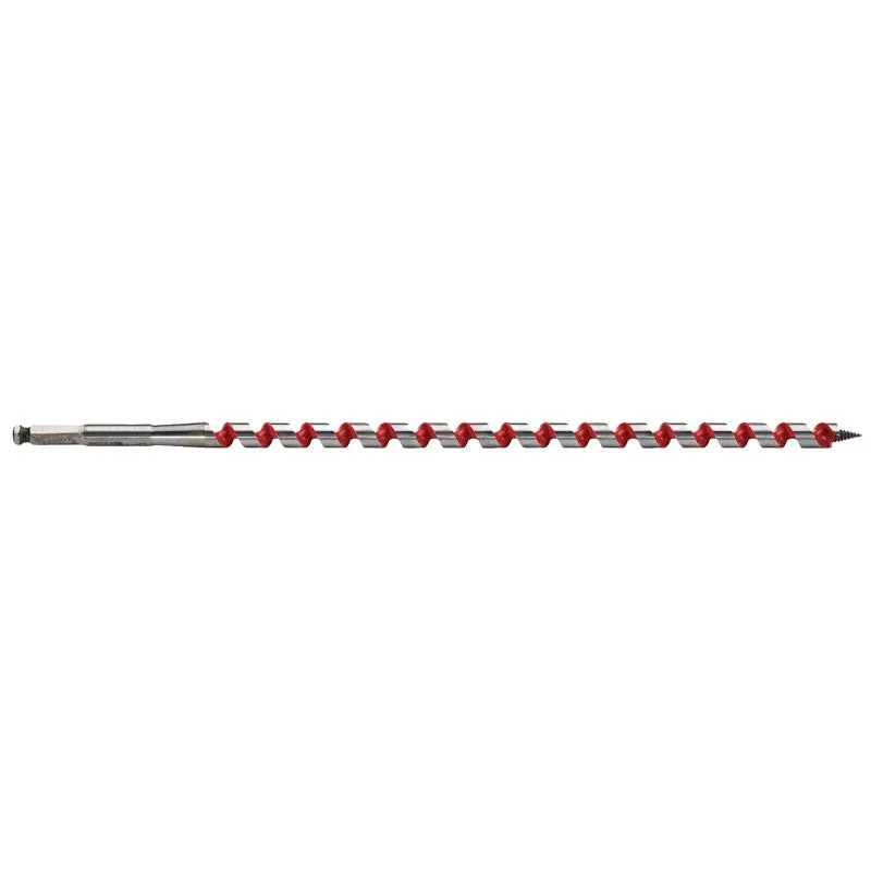 Milwaukee 48-13-5560 Ship Auger Bit, 9/16 in Dia, 18 in OAL, Spiral Flute, 7/16 in Dia Shank, Hex Shank